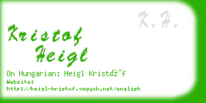 kristof heigl business card